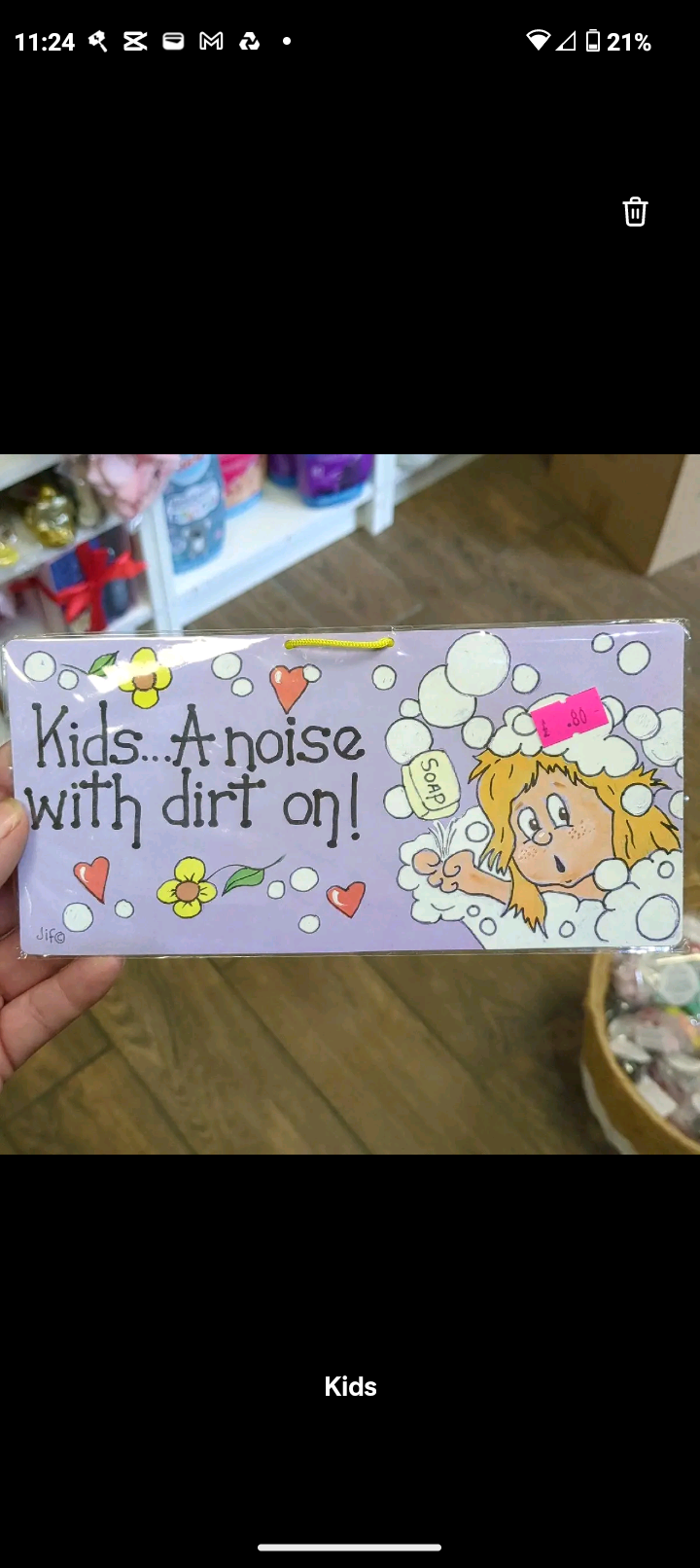 Funny Quote Plastic Sign