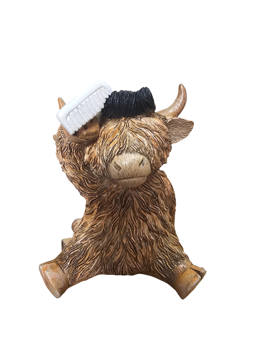 Happy Highland Cow Figurine various designs to choose