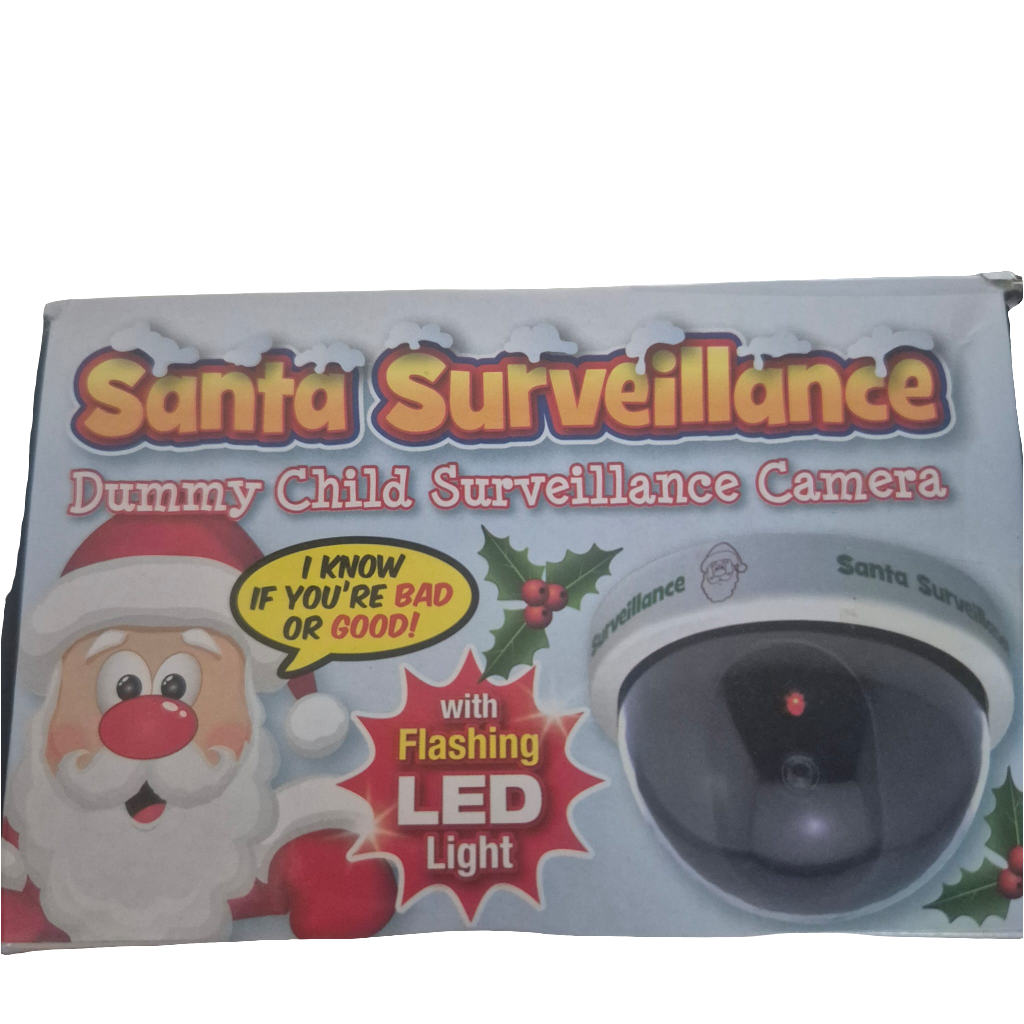 Santa Surveillance Dummy Camera with flashing led light