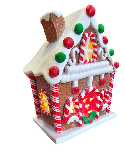Christmas Cookie LED Gingerbread House Ornament