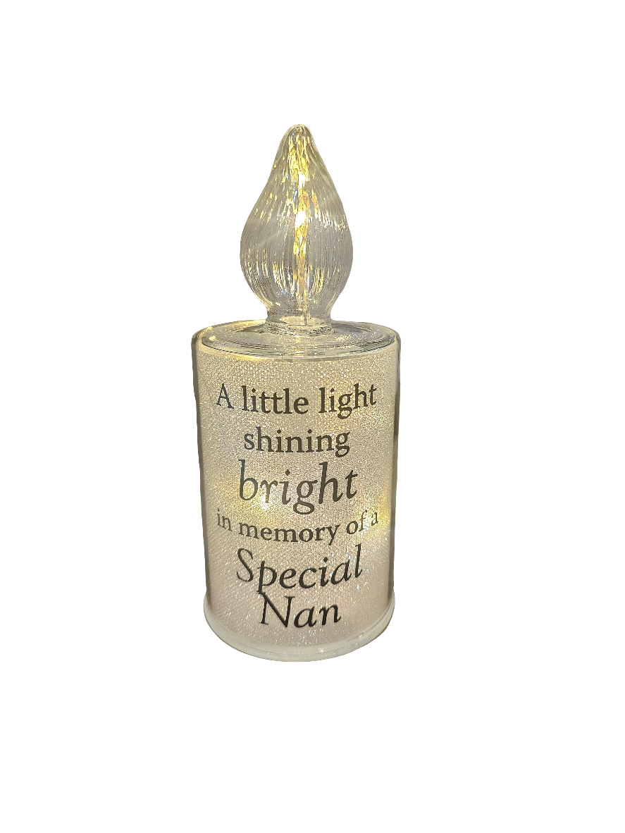 Thoughts of You Memorial Candle Light Nan