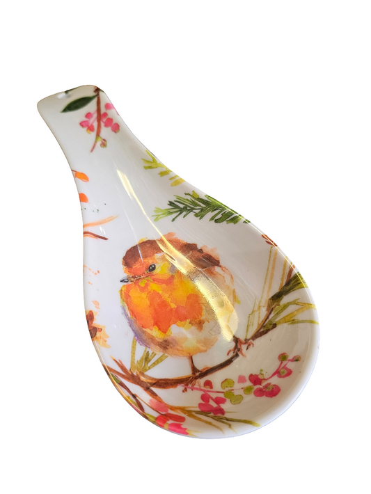 Winter Robin Jennifer Rose Spoon Rest