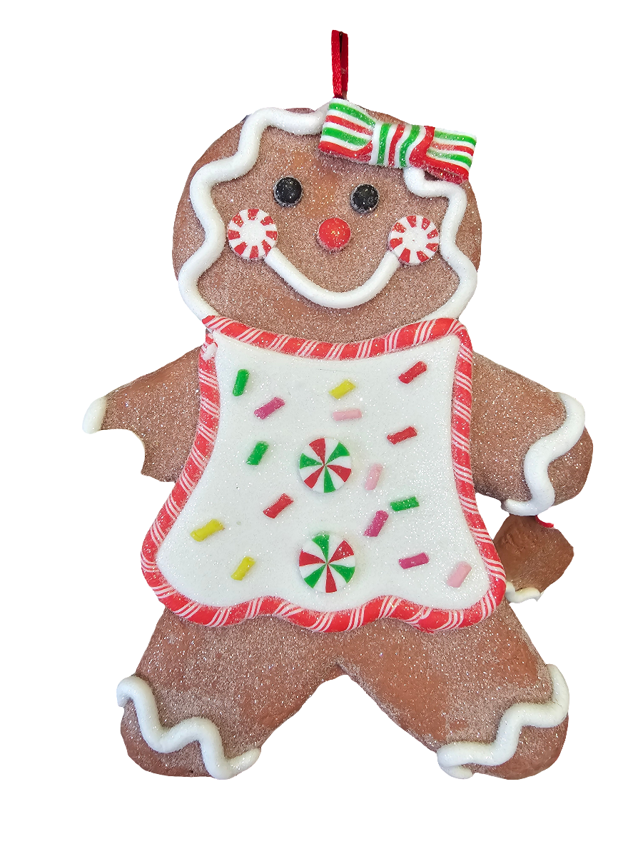 Christmas Cookie Gingerbread People Large Hanging Ornaments