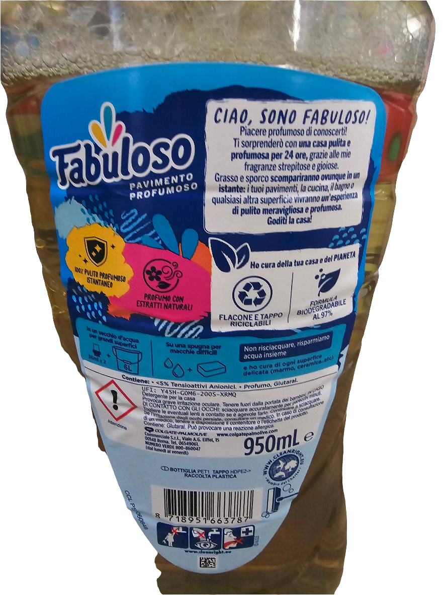 Fabuloso Freschezza Limone, All-Purpose Cleaner with a lemon scent.