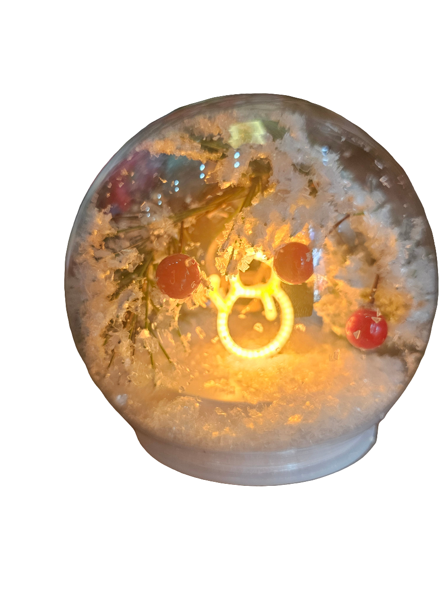 Frosty Christmas LED Ball Snowman