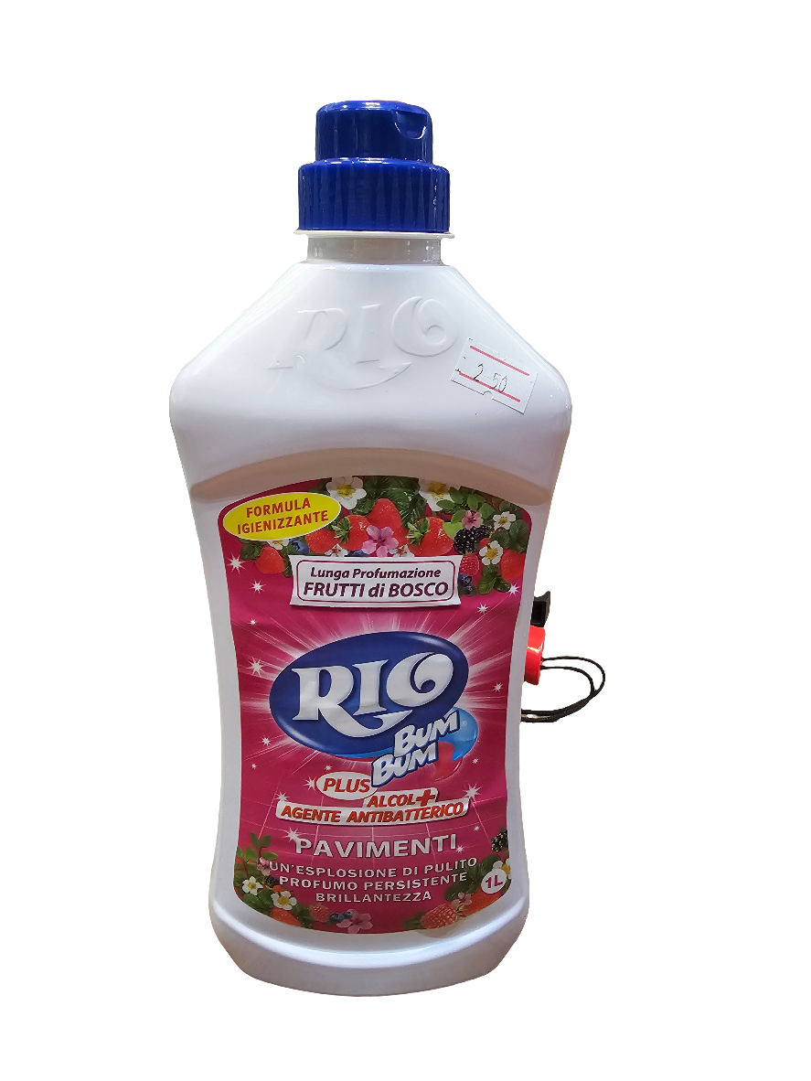 Rio Bum Bum Plus Pavimenti floor cleaner with a "Frutti di Bosco" (Forest Fruits) scent 1000ml