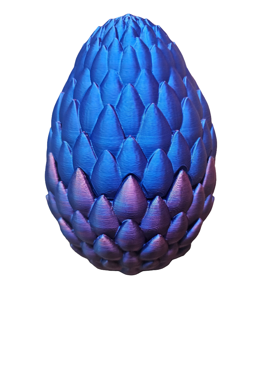 3D Printed Dragon egg and dragon