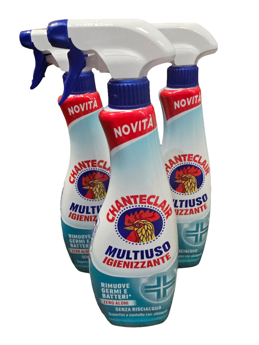 Chanteclair Multiuso Igienizzante, an Italian multi-purpose sanitizing cleaner. 625ml