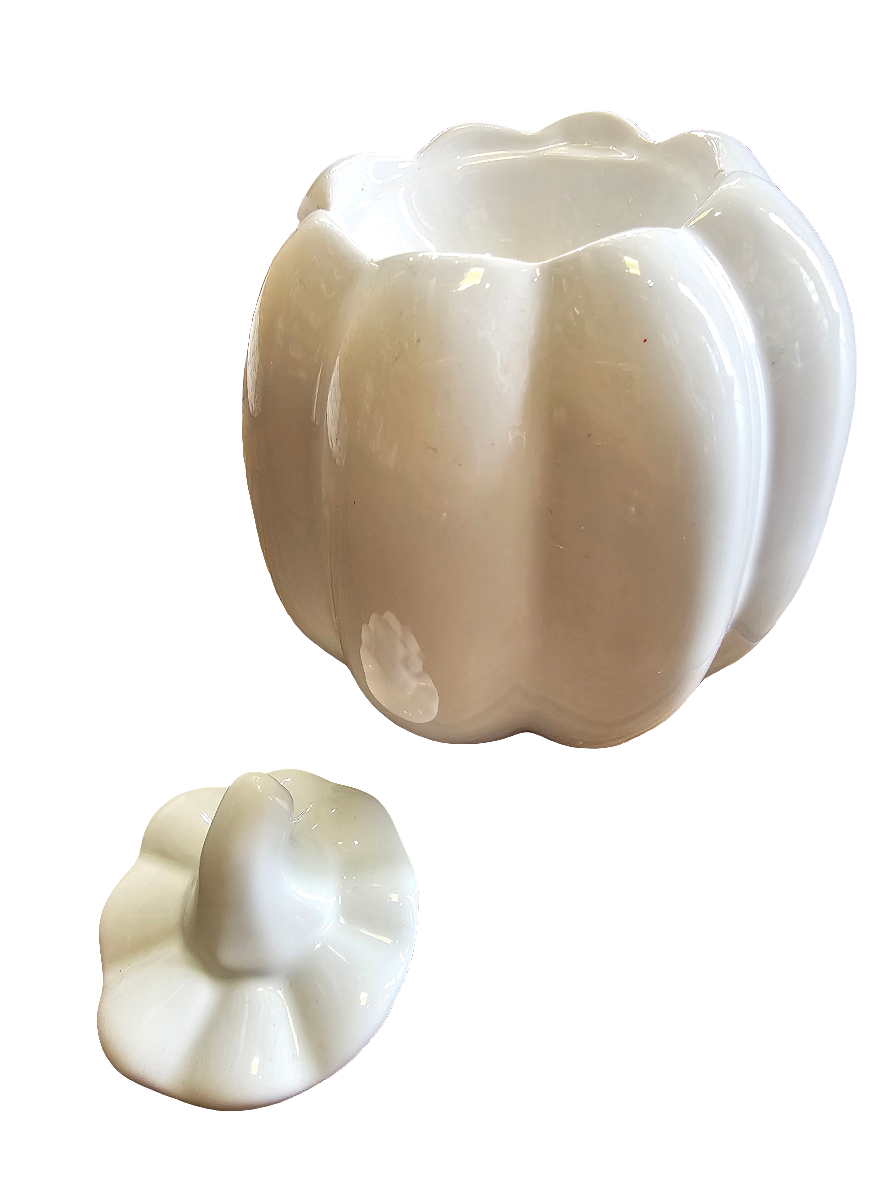 Ceramic Pumpkin Wax Melter with Lid