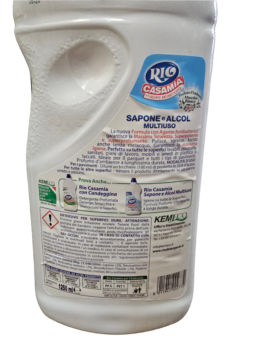 Rio Casamia Multi-purpose Cleaner with Antibacterial Agent in White Musk scent 1250ml