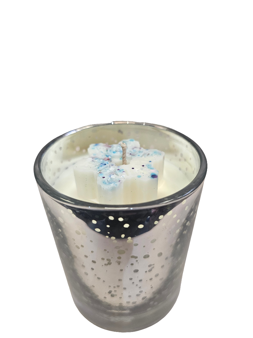 White winter Scented Christmas Candle
