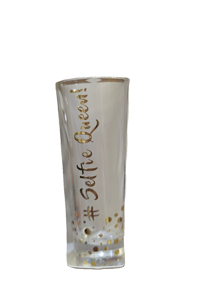 Gold Edition Selfie queen shot glass