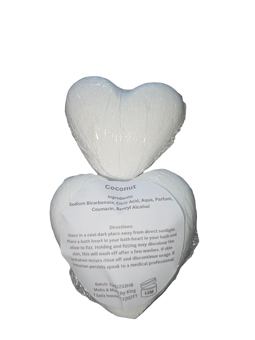 Heart Shaped Bath Bombs