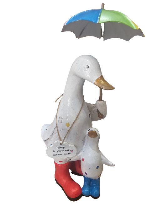 Rainbow Brolly Mother Duck