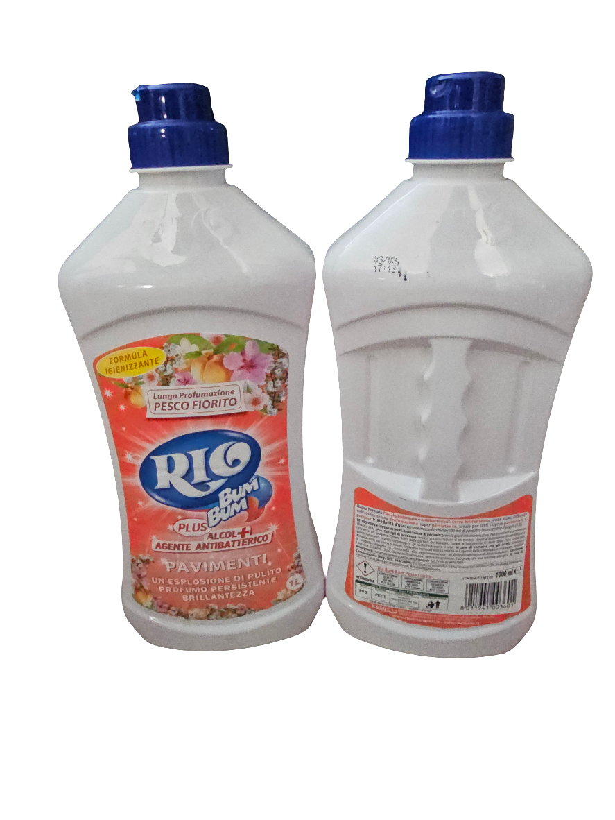Rio Bum Bum Plus Pavimenti Profumo Pesco Fiorito, 1L
