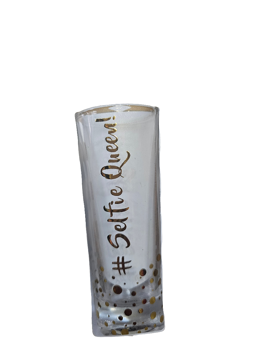 Gold Edition Selfie queen shot glass