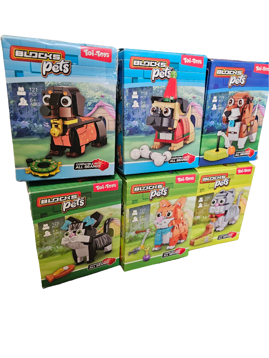 Toi-Toys Block Pets Buildable Animal Brick Toy