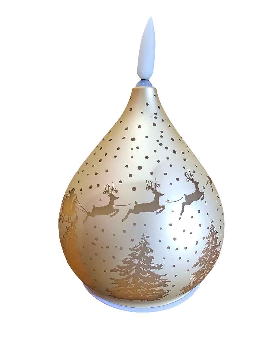 Bright Christmas LED Teardrop Candle