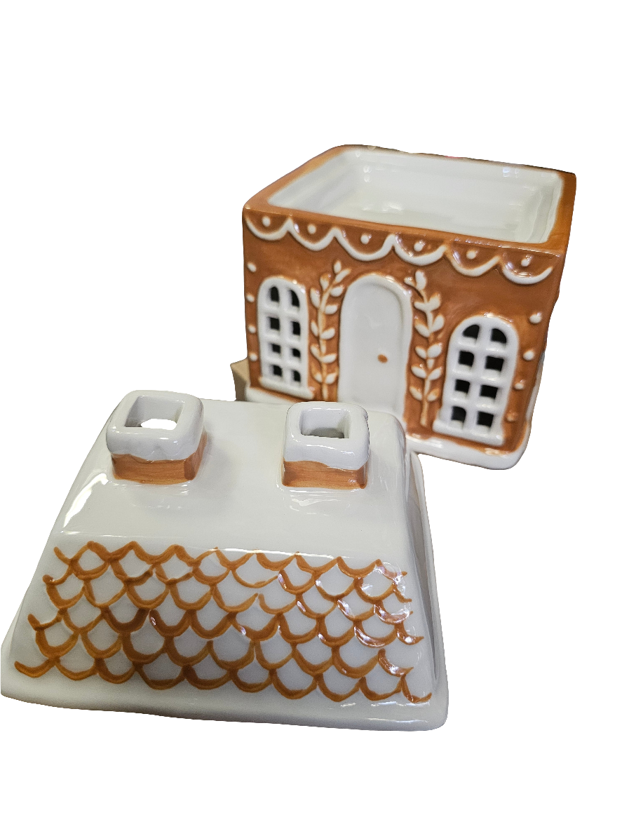 Gingerbread House Ceramic Wax Burner