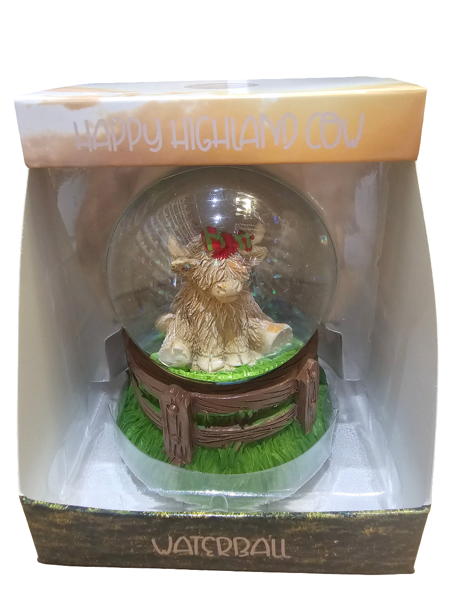 Happy Highland Cow Waterball 5 designs to choose