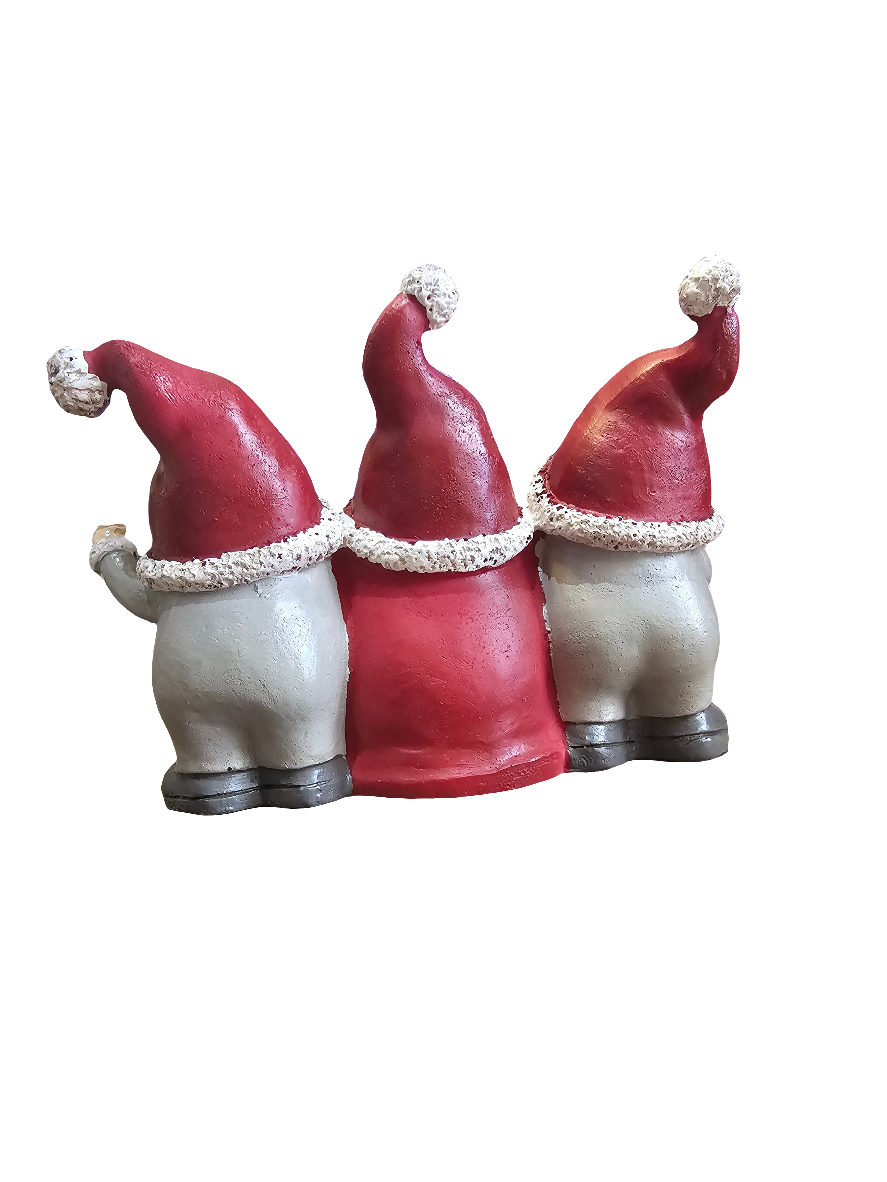Christmas Santa Gonk Family Statue