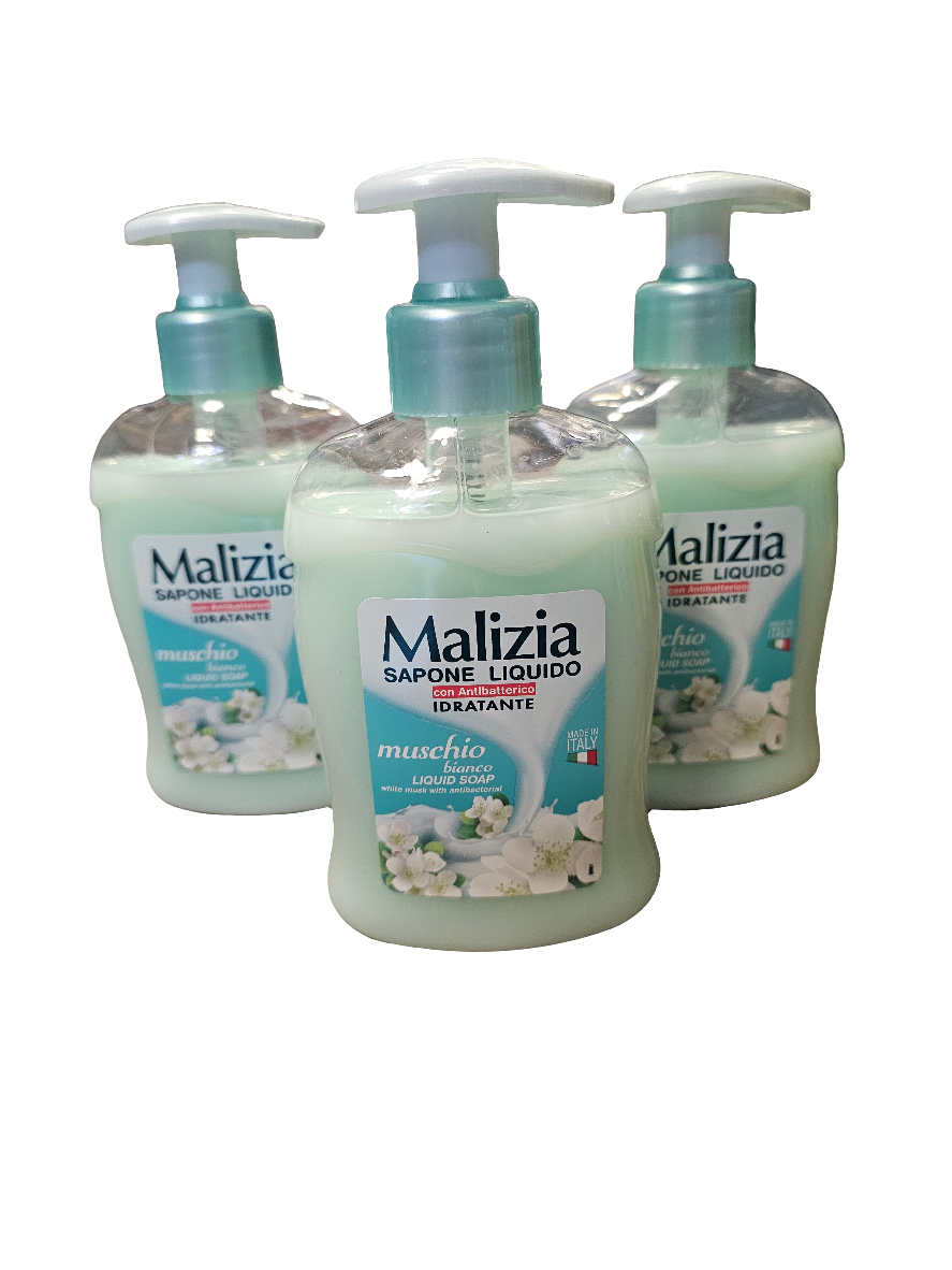 Malizia White Musk Antibacterial Liquid Soap 300ml