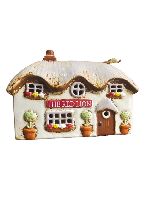 Village Pottery Red Lion Pub Tealight