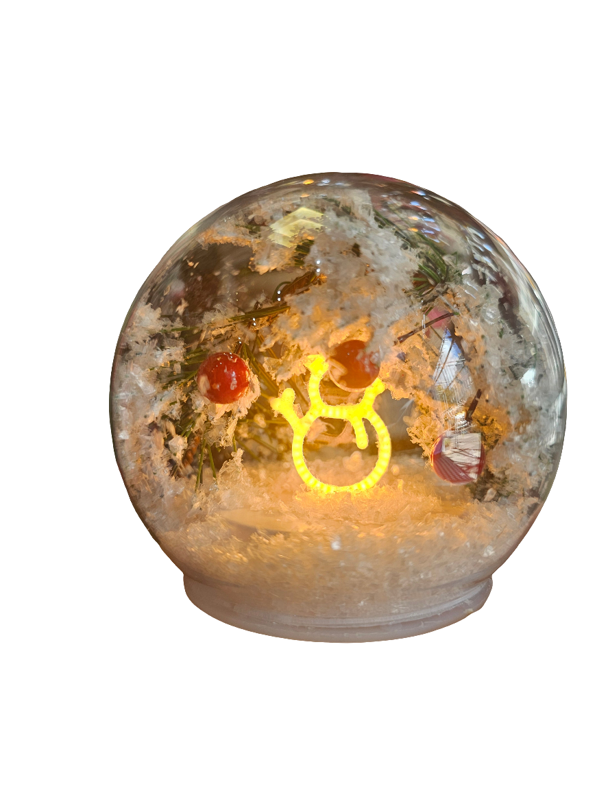 Frosty Christmas LED Ball Snowman