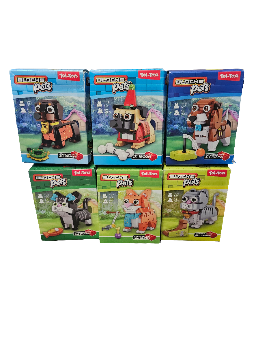 Toi-Toys Block Pets Buildable Animal Brick Toy