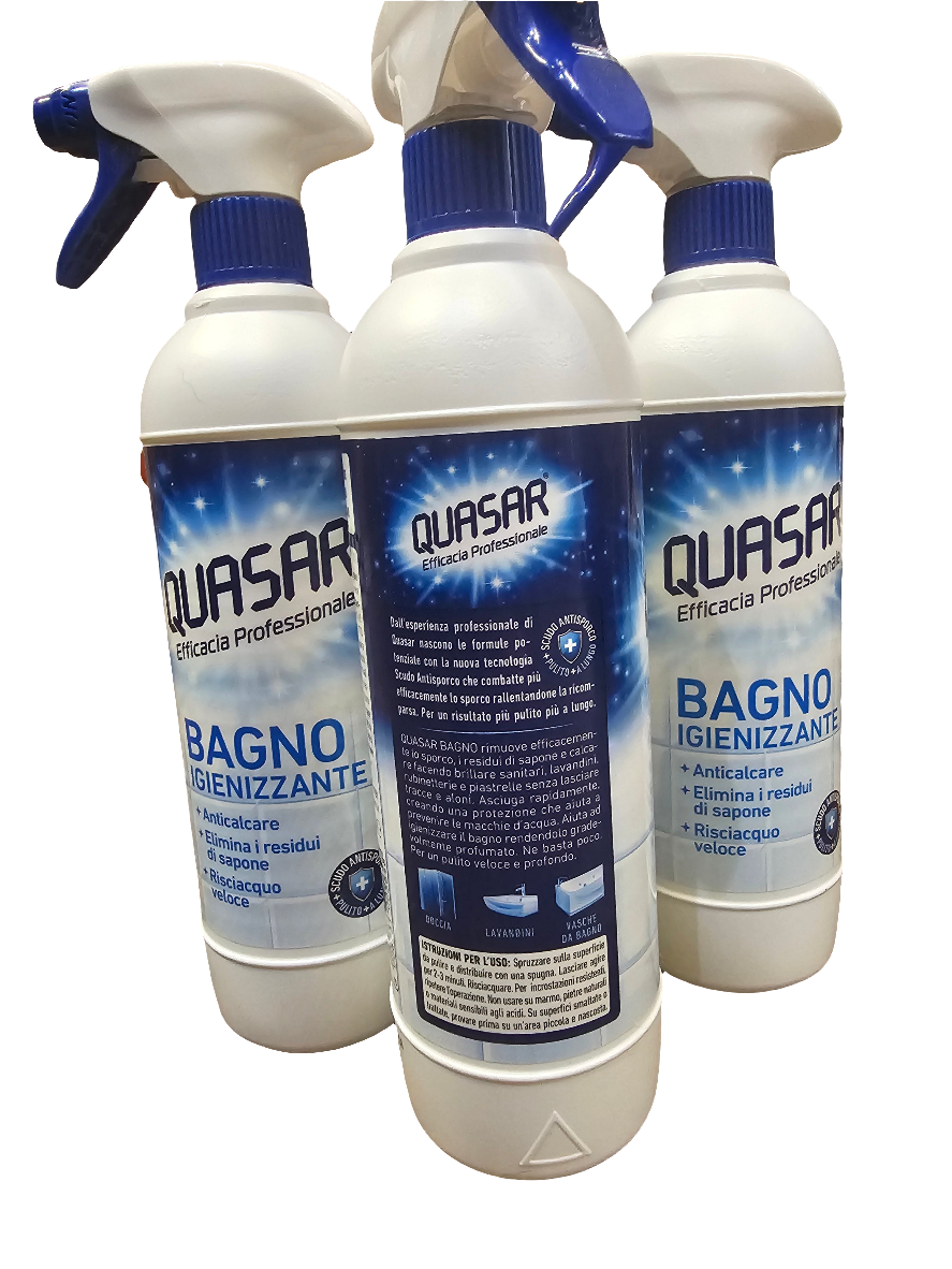 Quasar Bagno Igienizzante Anti-limescale Sanitizing Bathroom cleaner 580ml