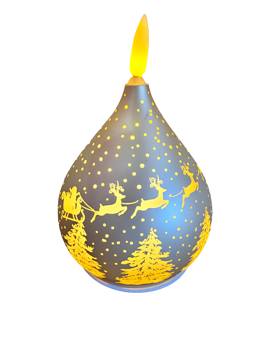 Bright Christmas LED Teardrop Candle