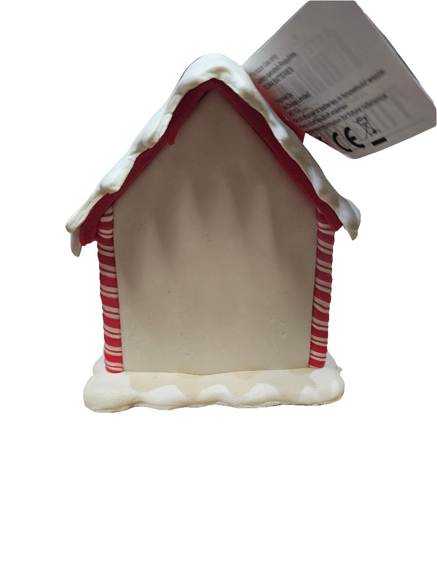 Christmas Cookie LED Candy House with Santa Ornament
