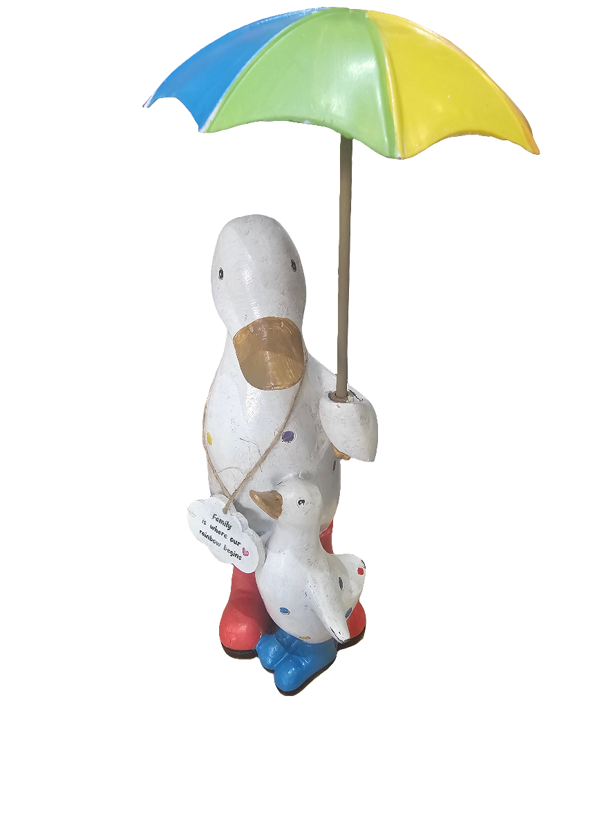 Rainbow Brolly Mother Duck