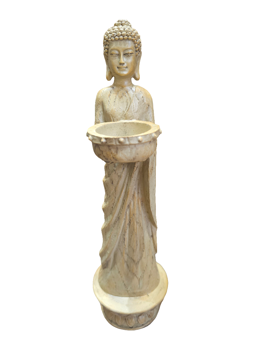 30cm Buddha statue with integrated candle or tealight holder