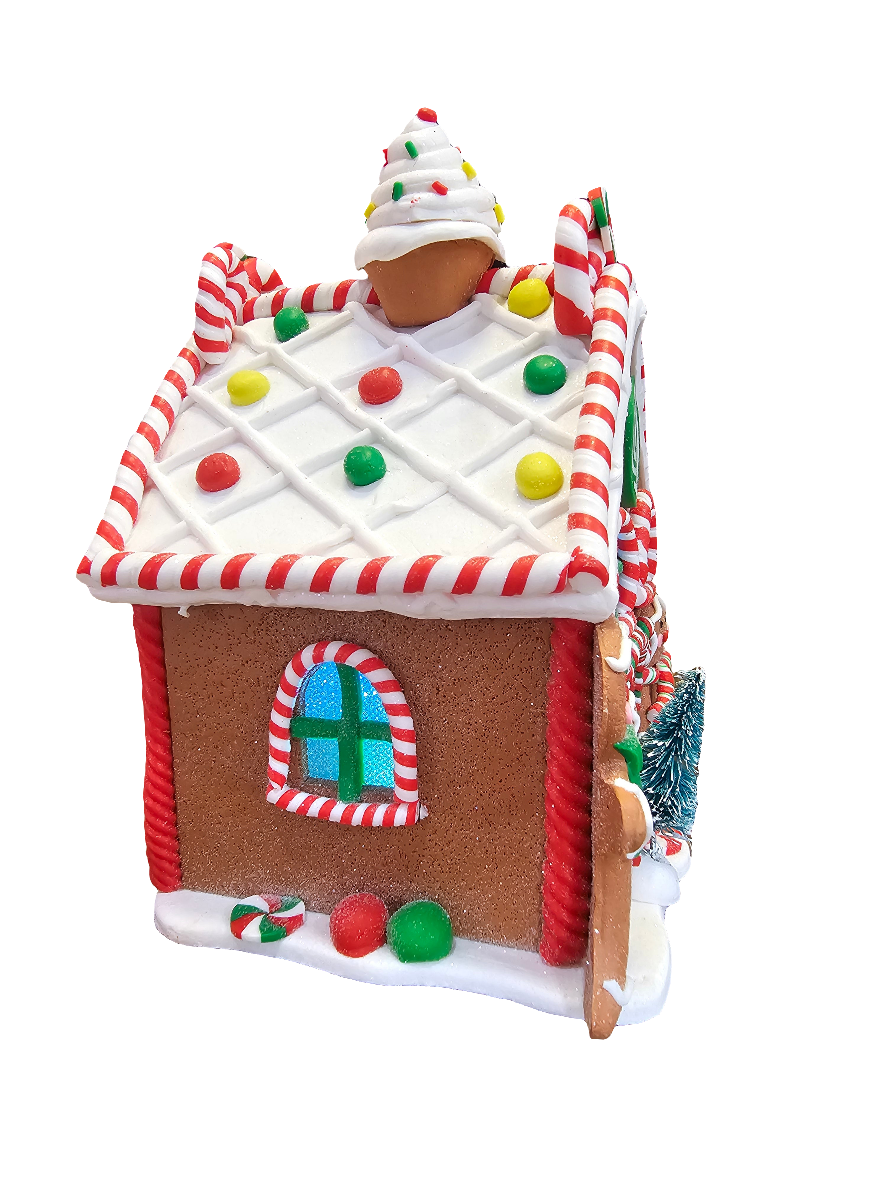 Christmas Cookie LED Gingerbread House Large Ornament