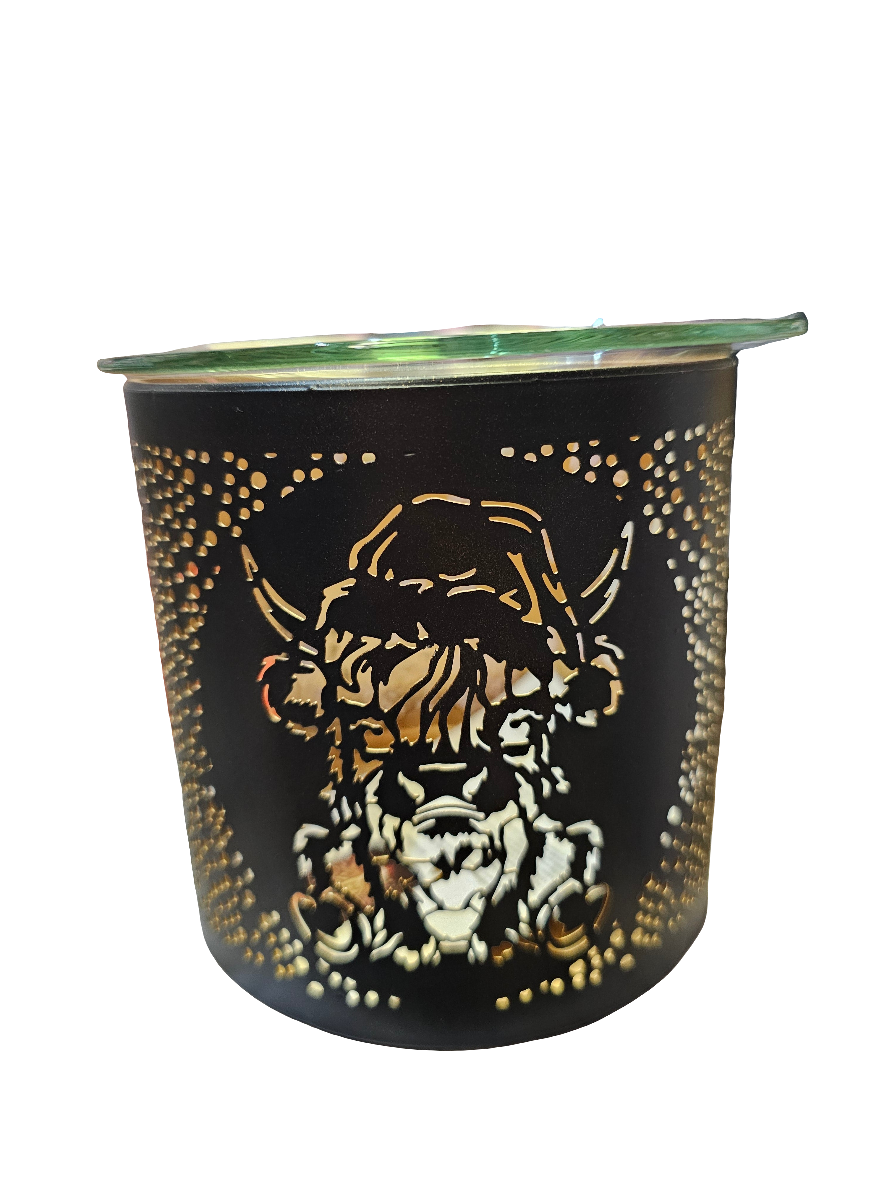 Christmas Highland Cow Tealight Wax Burner