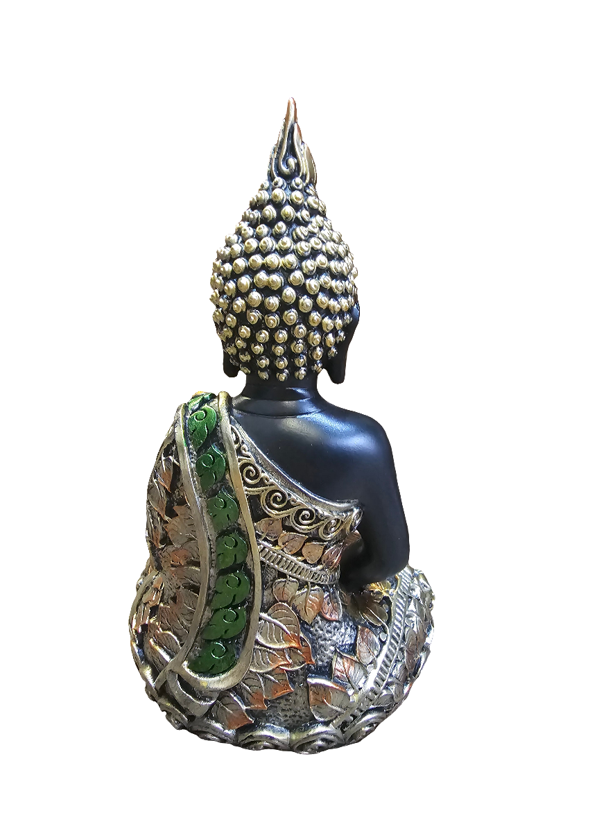 Black and Gold Seated Buddah Statue