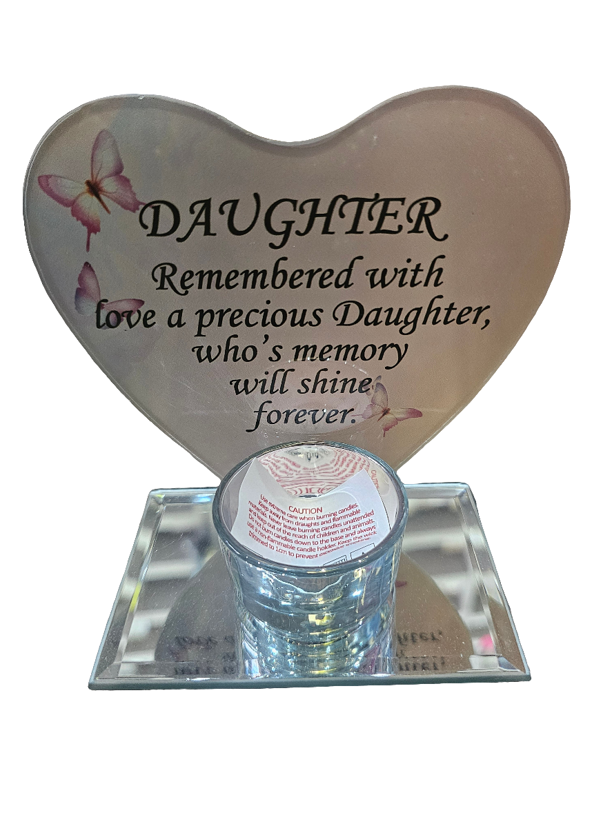 Memorial Heart Shaped Tealight Holders