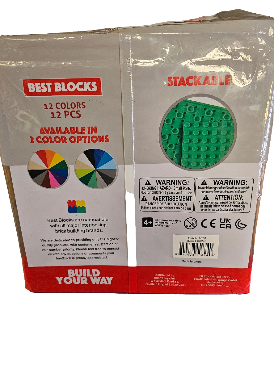 Best Blocks Stackable Baseplates set