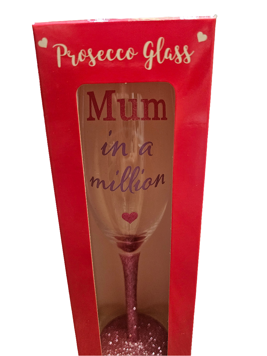 Mum in a Million Prosecco Glass