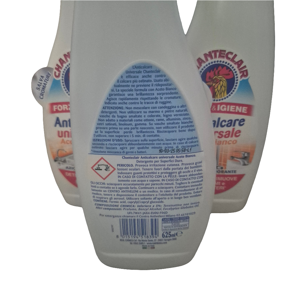 Chanteclair Universal Limescale Remover with White Vinegar 625ml