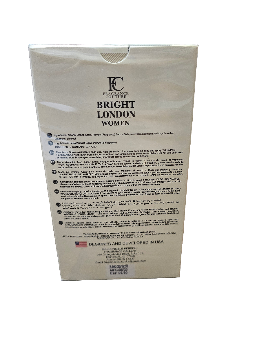 Bright London Women Eau de Parfum, a fragrance for women.