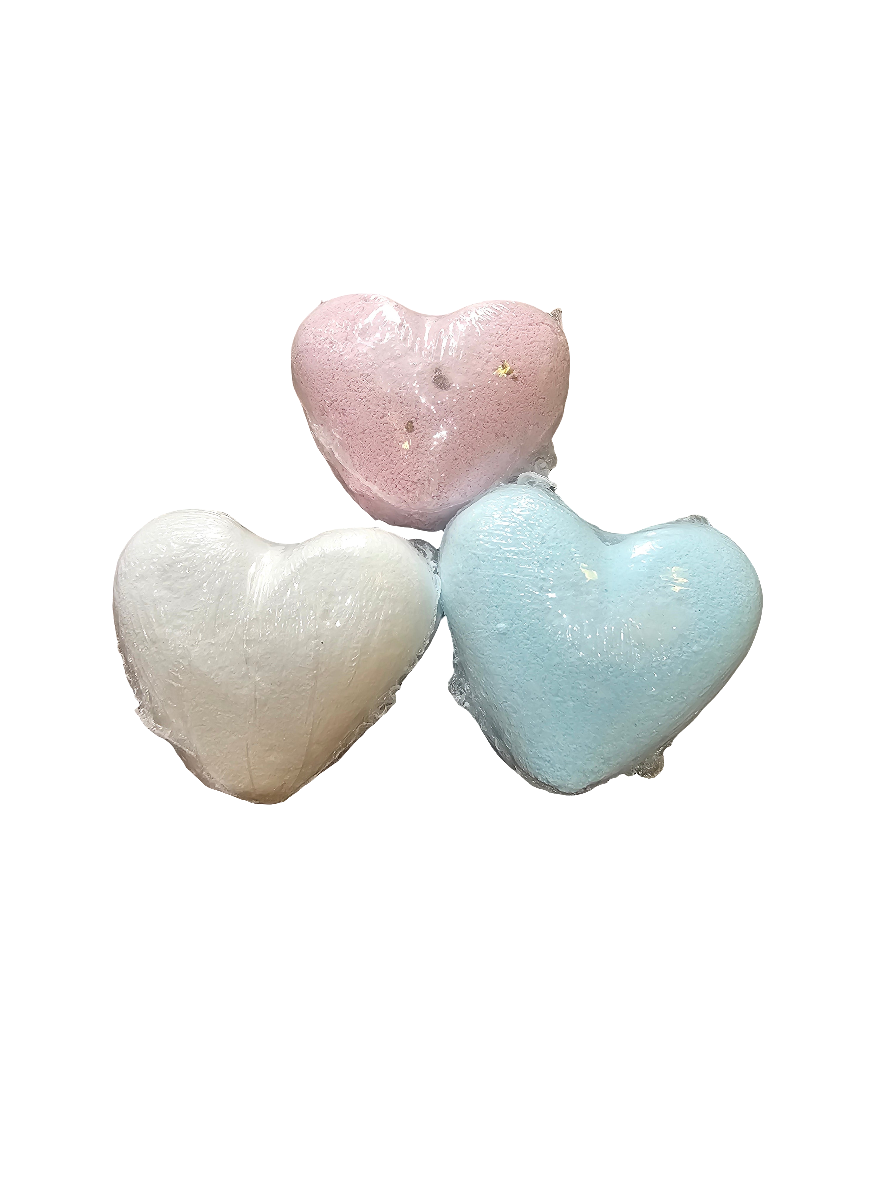 Heart Shaped Bath Bombs