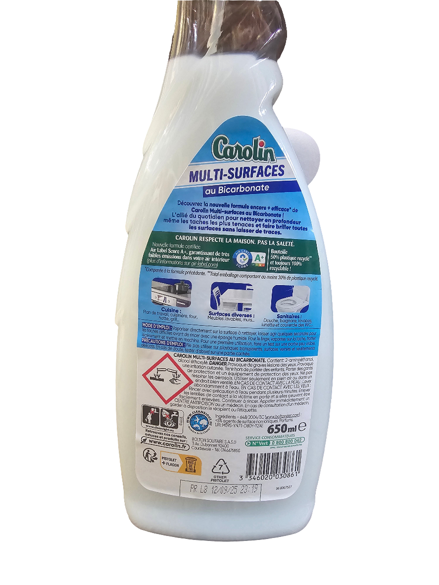 Carolin French Multi-Surfaces Bicarbonate household cleaner spray