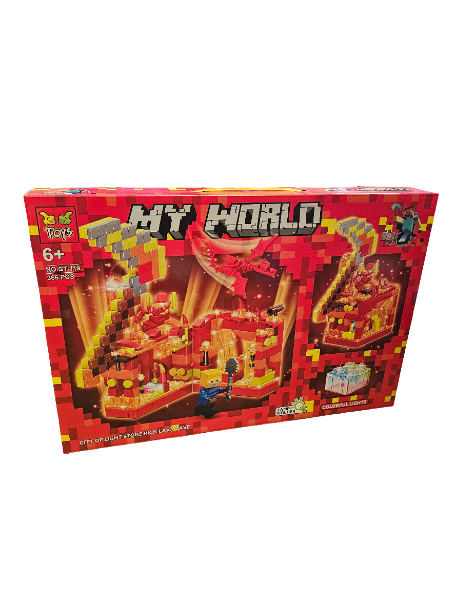 My World City of Light Lava Cave lego set