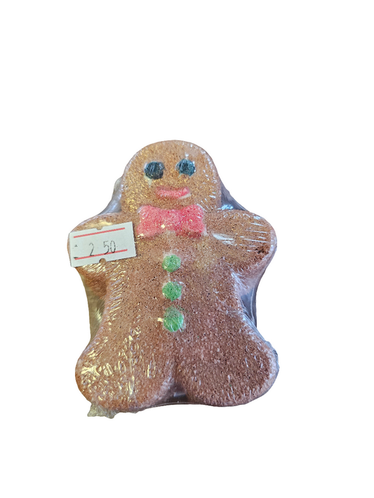 Gingerbread Man Bath Bomb scented in Baked Gingerbread