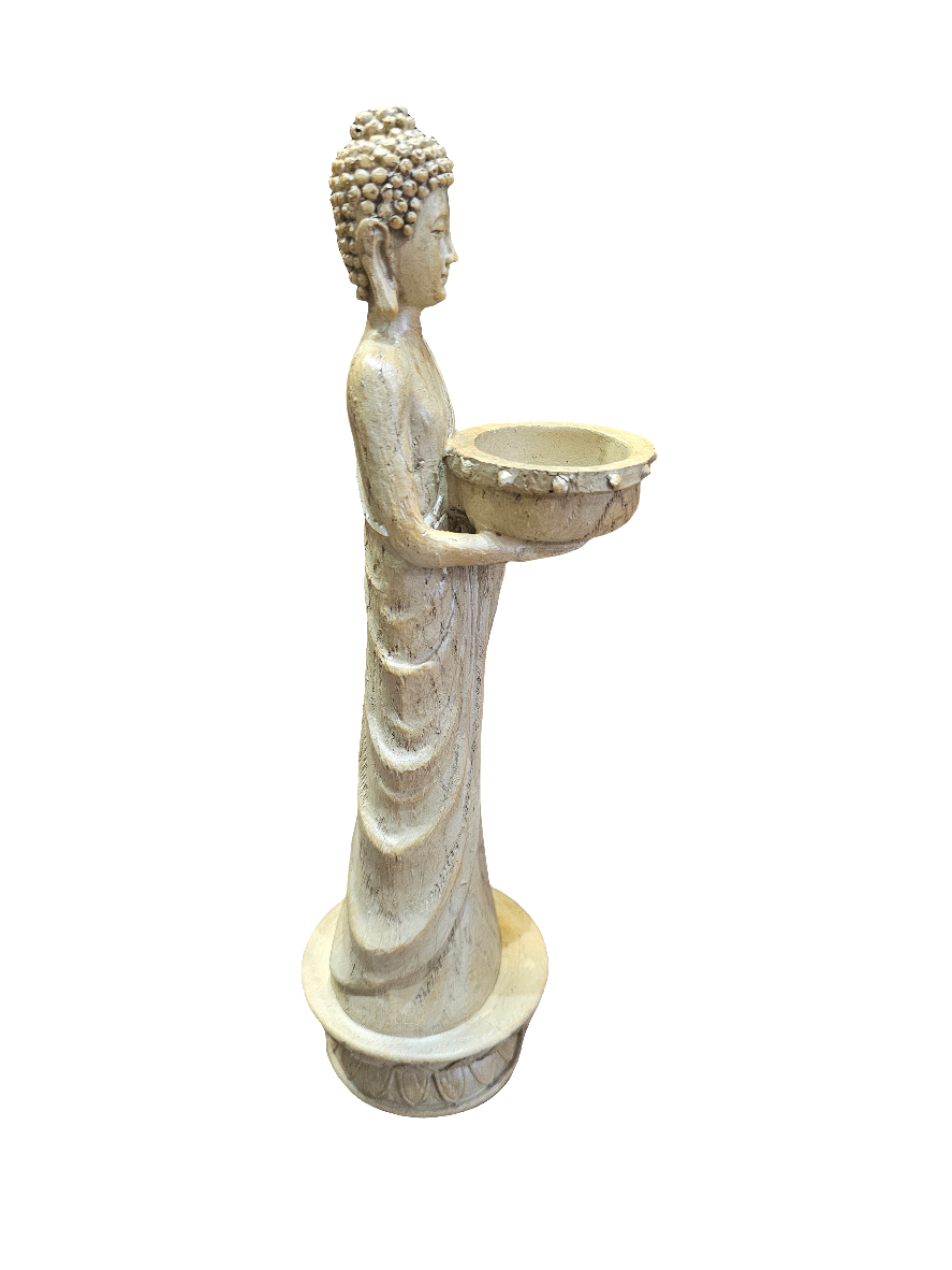 30cm Buddha statue with integrated candle or tealight holder
