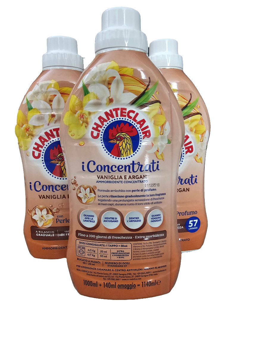 Chanteclair Concentrated Fabric Softener with Vanilla and Argan scent 1140ml