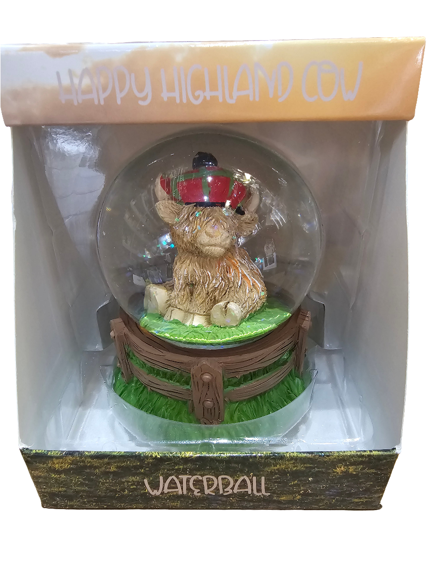 Happy Highland Cow Waterball 5 designs to choose