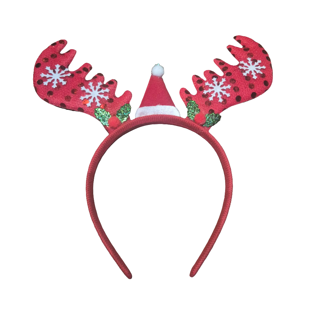 Christmas Headbands - Reindeer, Antler, Xmas Tree Designs for Festive Parties